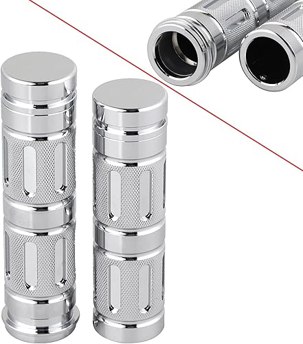 Miniatura 2 de SHMTOOL Manillar electrónico CNC de motocicleta de 1 pulgada para Harley Softail Touring Street Glide FLHXS Road King FLHRC Electra Glide FLHT, cromo