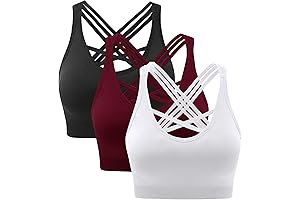 ANGOOL Strappy Front Sports Bra: Premium Support for Active Women