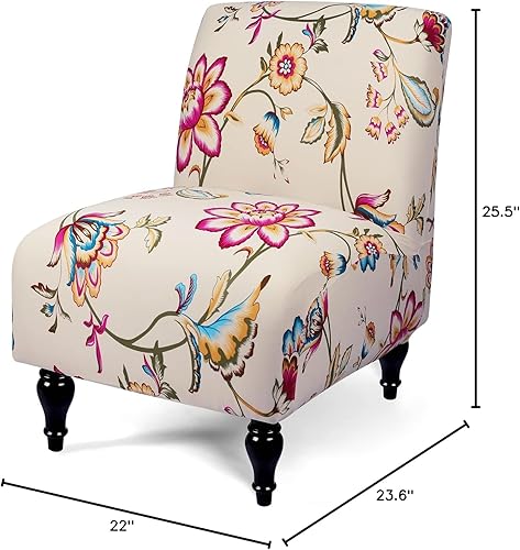 Miniatura 8 de Liykimt Funda para silla sin brazos, sin brazos, tela elástica de elastano extraíble para sillas sin brazos, fundas protectoras para muebles de sala