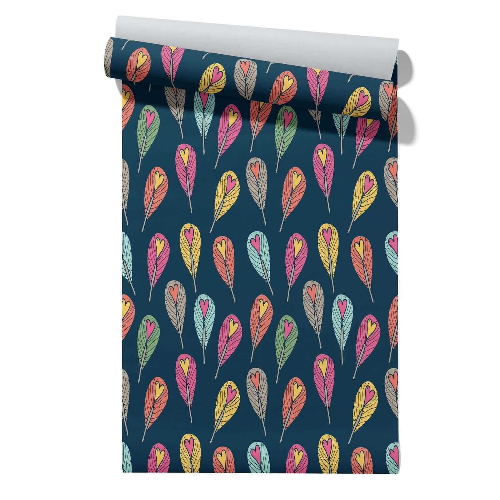 CEVAN Living Room Wallpaper Feature 3D Tool Cabinet Drawer Liner Love Warm and Romantic Plain Vinyl Bathroom Covering Red Waterproof Wall Covering Contact Paper 45x300cm