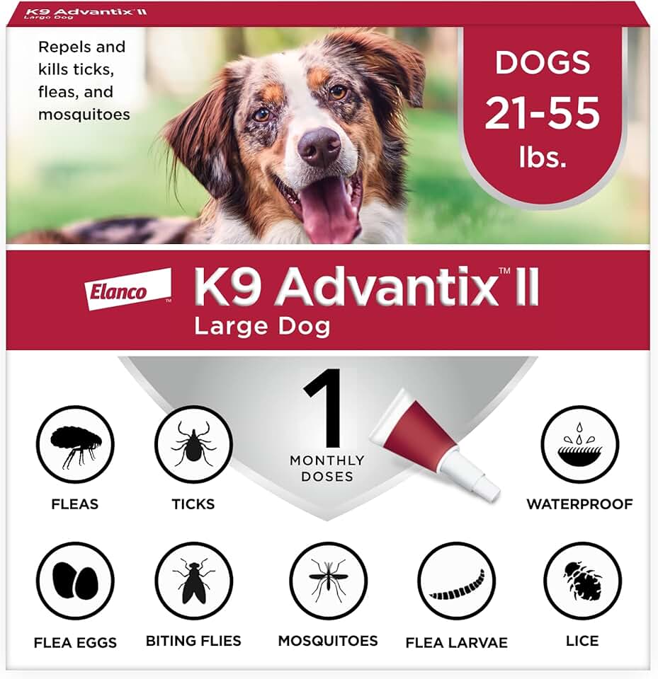 K9 Advantix II Large Dog Vet-Recommended Treatment, 1-Month Supply