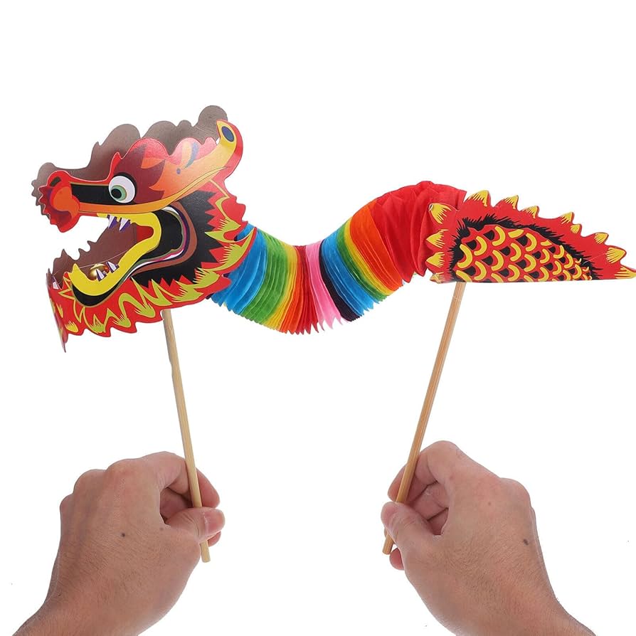 Amazon | Didiseaon 中国風 新年 年 龍 春 祭り 龍 ランタン 手