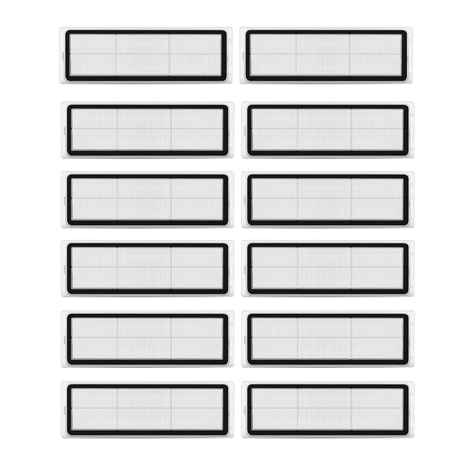 Eezii Filter 12Pcs Filter，Compatible For Dreame，L10s Ultra, L10s Pro, L10 Ultra, Z10 Pro, S10, S10 Pro, S10 Plus, 1C, W10, X10+, L10+ Plus, Z10 Pro Robot