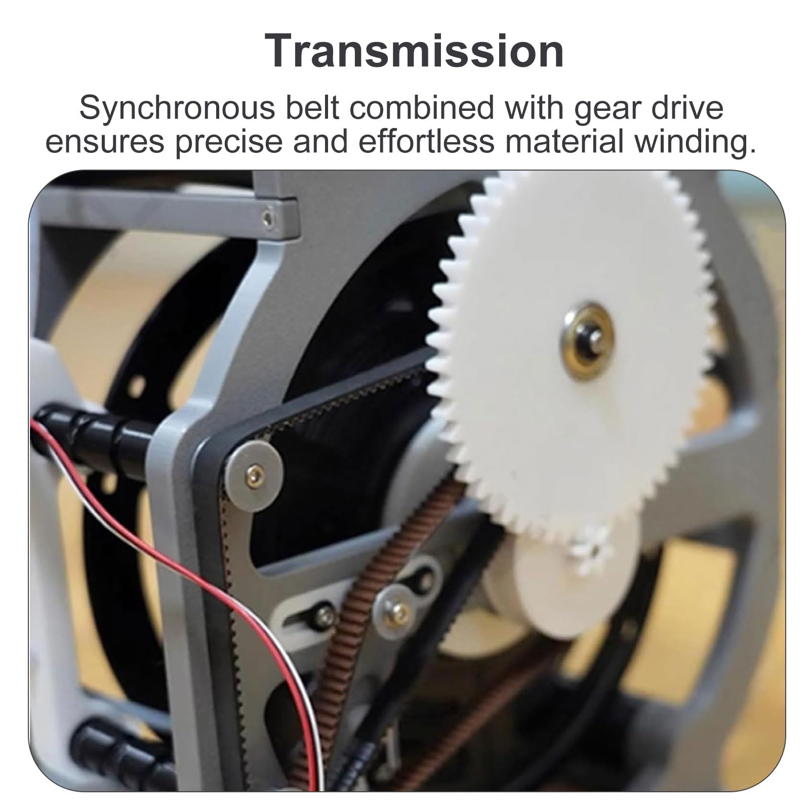 Elektrischer Spulenaufwickler, 3D-Drucker-Filament-Respooler, Auto-Stop, wenn voll, einfacher Rollenwechsel, für PLA-ABS-Filament, Nähgarn