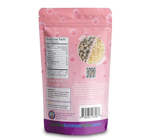 Miniatura 10 de Buda Bubbles Boba - Perlas de tapioca de té Rainbow listas en 5 minutos 10 onzas