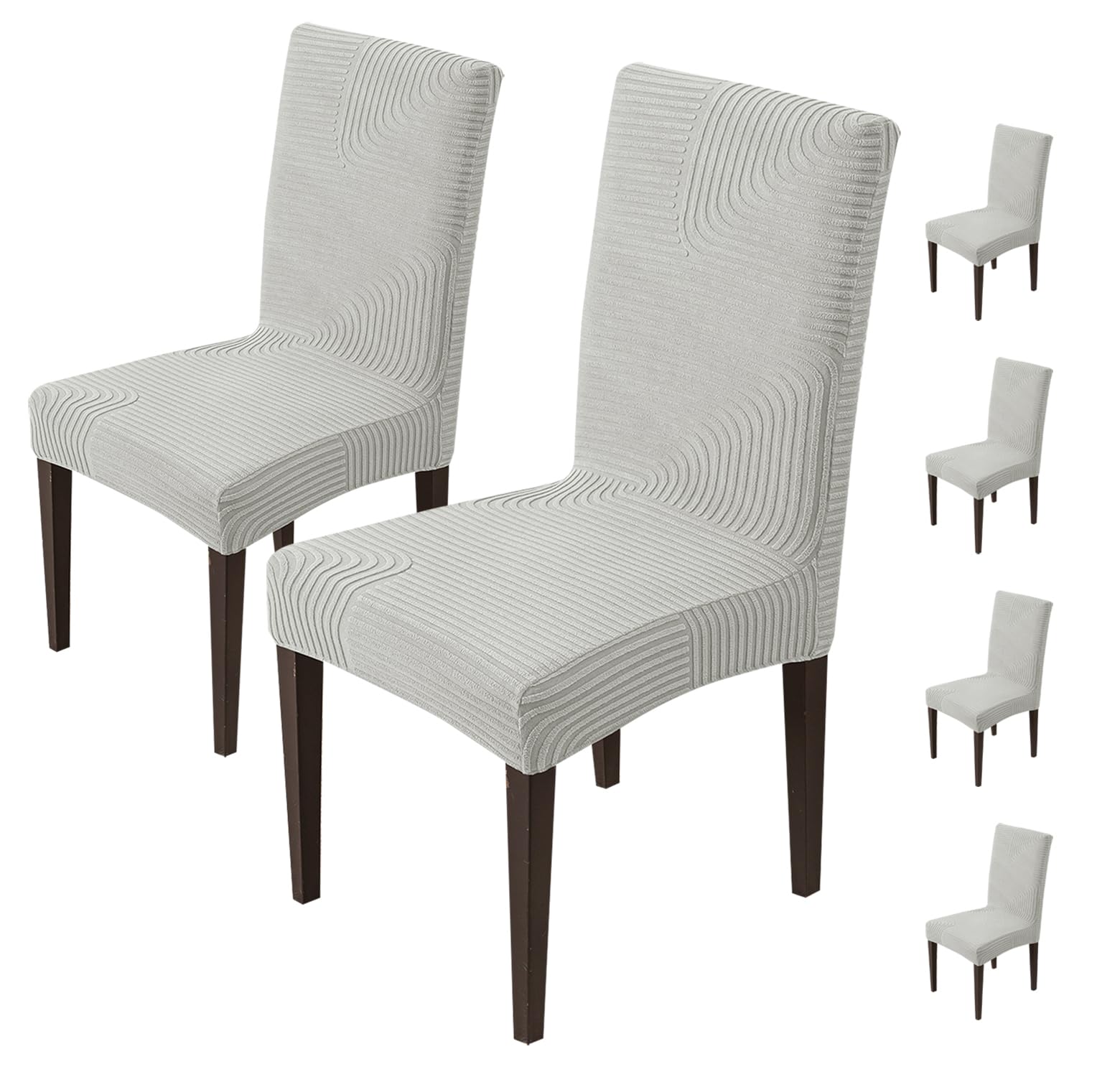 Stretchy Chair Covers - Sapphire Blue (Pack of 6) -10