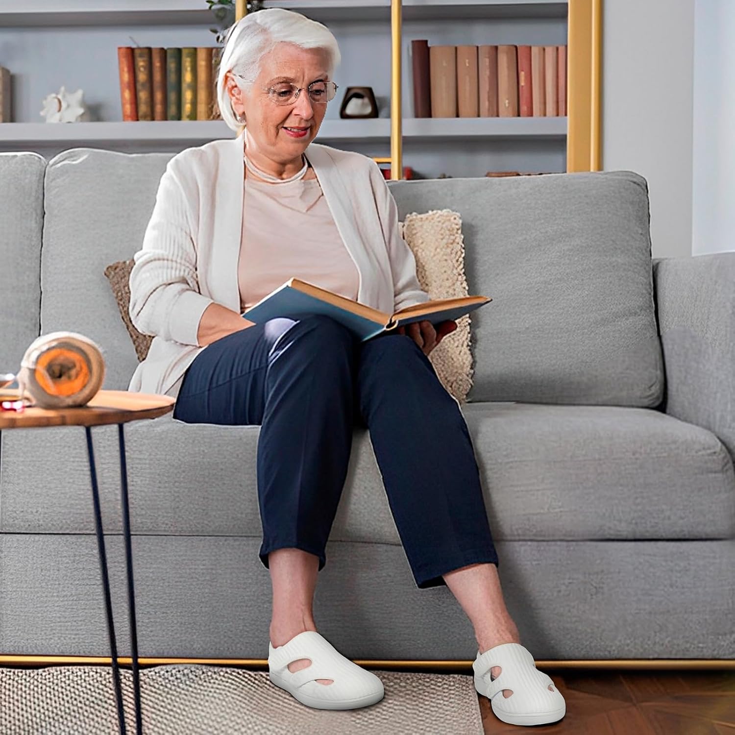 LeIsfIt Diabetic Shoes for Women Adjustable Extra Wide Barefoot Walking Shoes for Swollen Arthritis Edema Feet Wide Width Zero Drop Sole - Image 2