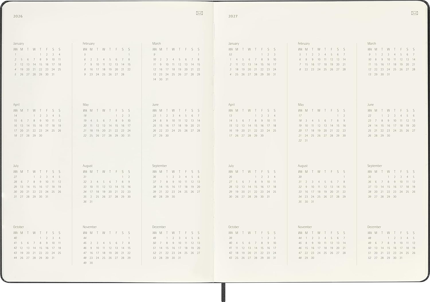 Moleskine 12 Month 2026 PRO Smart Weekly Vertical Planner, Hard Cover, XL (7.5" x 9.5") Black: Compatible with Moleskine Smart Pen (Smart Set Sold Separately)