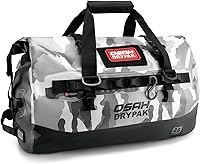 Vista 35 de Bolsa de lona impermeable 25L/40L/60L – Bolsa trasera de motocicleta resistente, bolsa seca enrollable para viajes, camping, canotaje, kayak