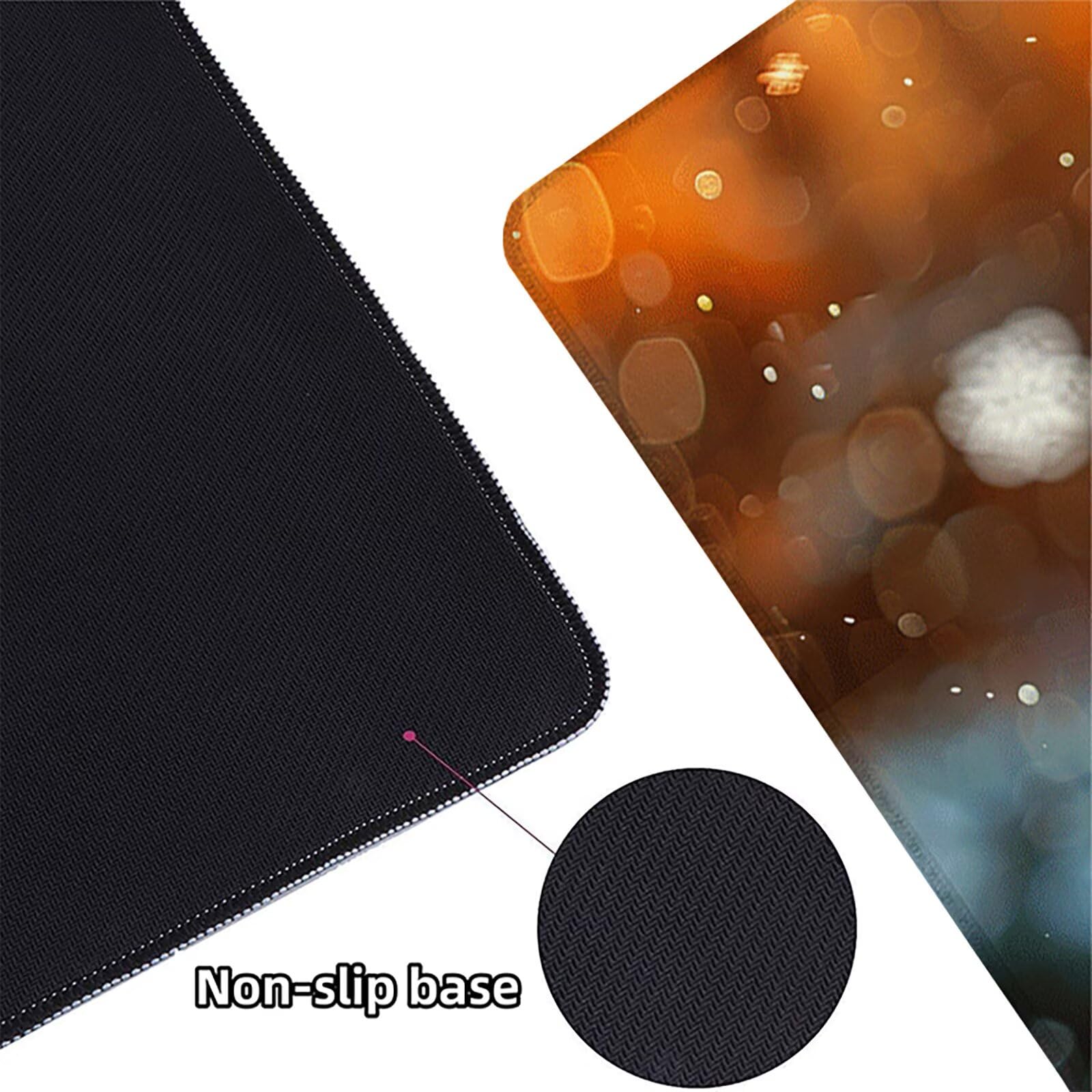 Perro Alfombrilla Ratón Gaming XXL 1500 x 800 mm, Alfombrilla Gaming Amarillo Mousepad con Base de Goma Antideslizante, Impermeable Desk Mat para Teclado y Raton, Accesorios Gaming, Regalos Q-1