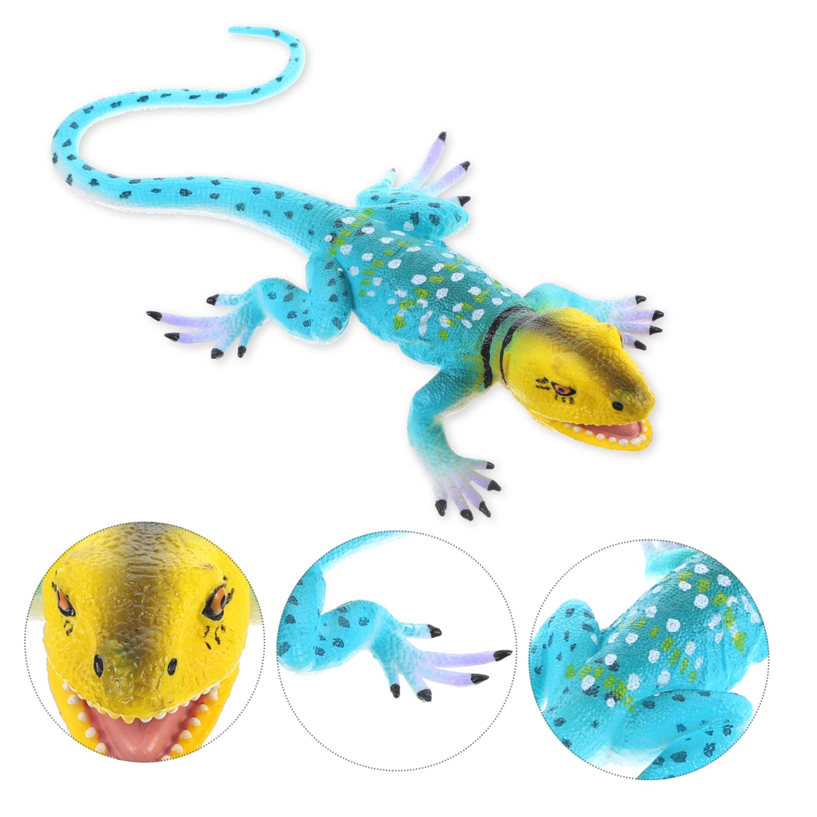 Amazon.co.jp: STOBOK トカゲの 卓上用爬虫類の模型 小さな動物の彫刻