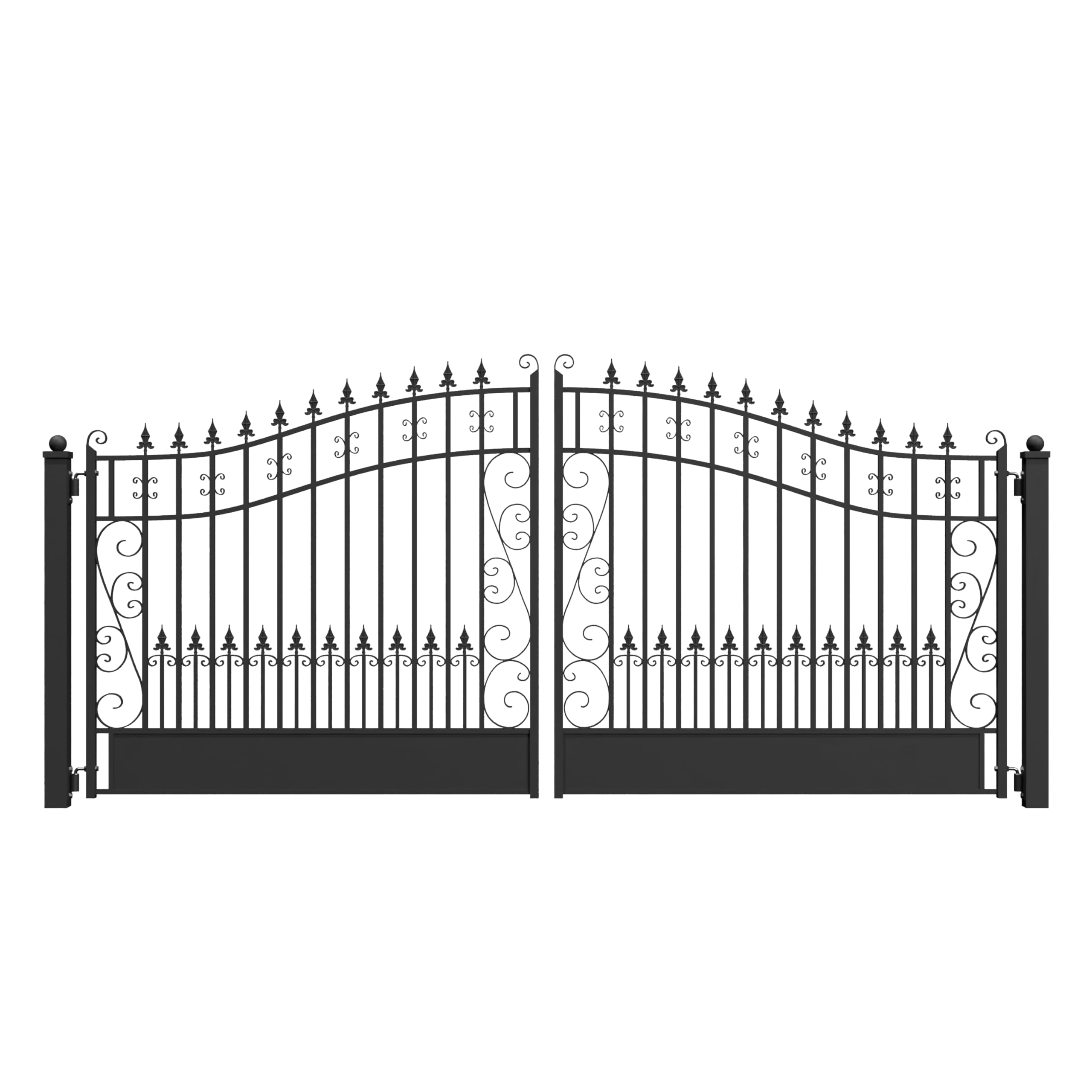 ALEKO Dual Swing Driveway Gate - Venice Style, 14 feet