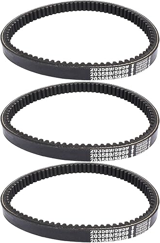 3 correas de transmisión compatibles con Coleman KT196 Go Kart Powersports KT196cc 4 ruedas 196cc 6.5HP Gokart Buggy Mini Bike