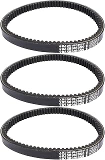 3 PCS Drive Belt Compatible with Coleman KT196 Go Kart Powersports KT196cc 4 Wheelers 196cc 6.5HP Gokart Buggy Mini Bike