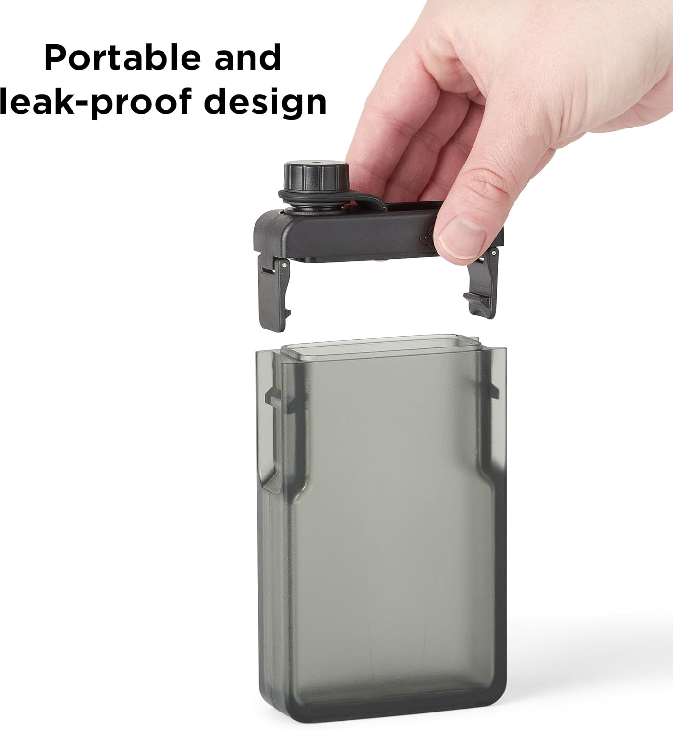 Rabbit Leak-Proof Discreet Flask – 6.5oz Pocket-Friendly, Shatterproof Tritan Alcohol Container with Wide Mouth & Tethered Cap – Portable BPA-Free Travel Flask for Concerts & Festivals - Image 4