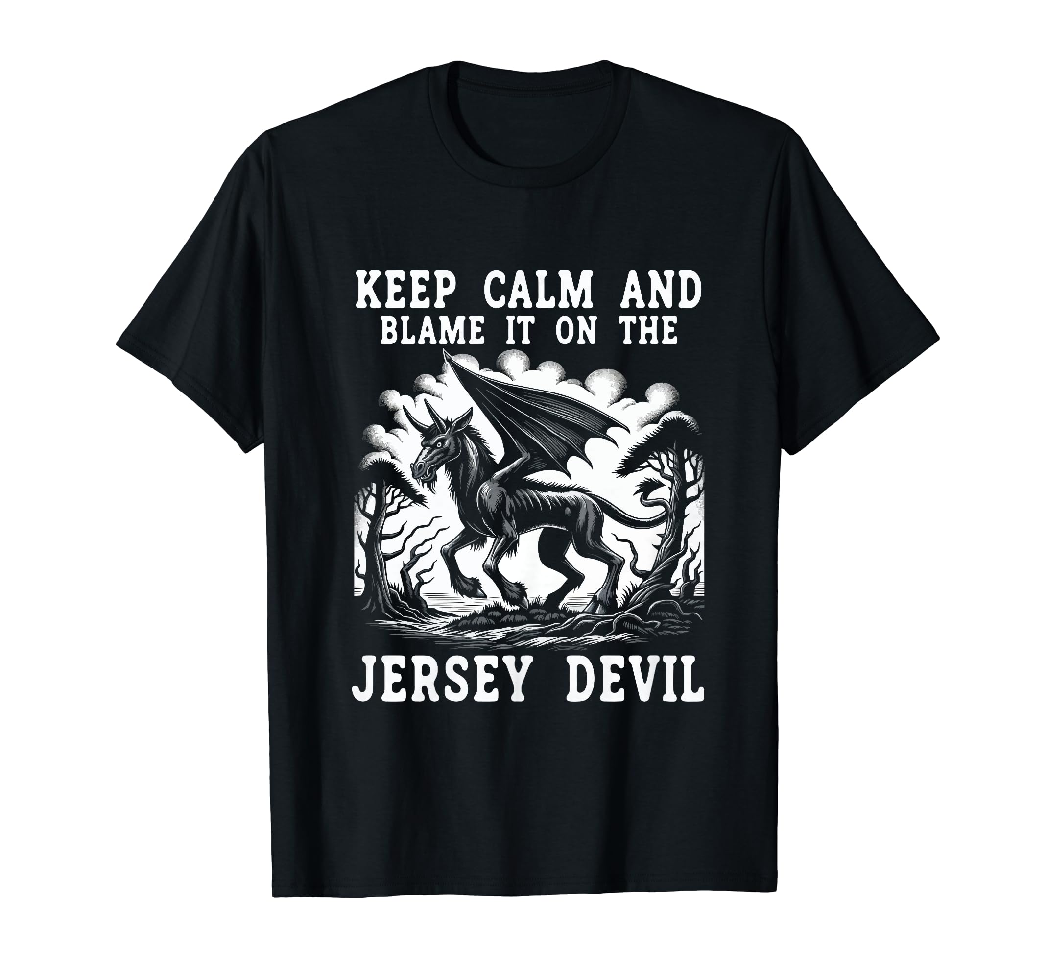 Jersey Devil Cryptid SteMi ApparelJersey Devil Legendary Creature Cryptozoology Cryptid T-Shirt
