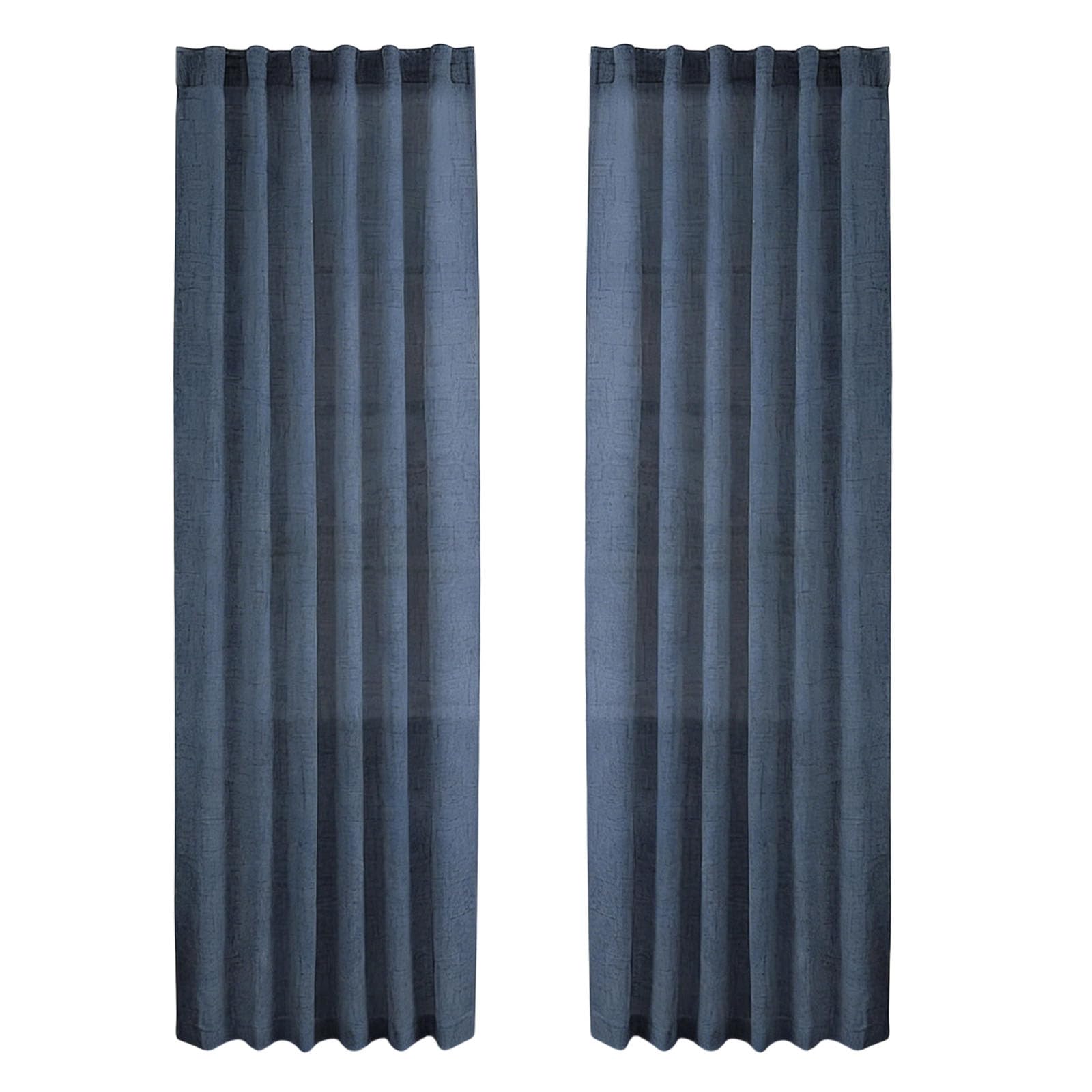 Rideaux semi-transparents imitation lin : voilage filtrant la lumière et respirant pour fenêtre