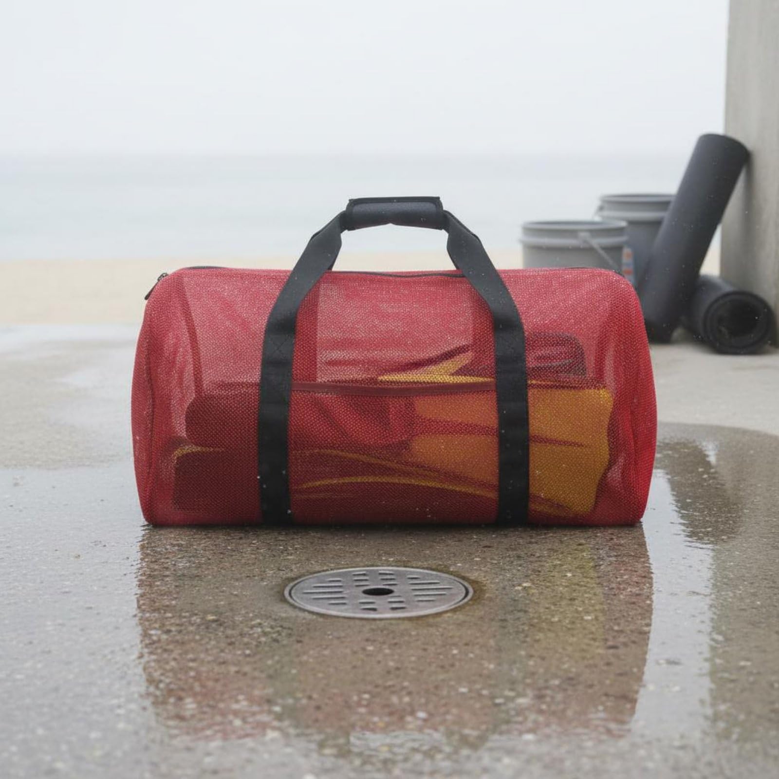Borsa Subacquea Attrezzatura Sub Sacca Immersione Sacca Snorkeling Borsa Sport Acquatici in Mesh Leggera Facile da Riporre E Portare Adatta per Viaggi