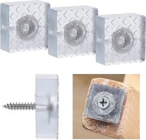 4 Piedini Quadrati In Gomma Medi - Per Apparecchi Industriali - Foto 5