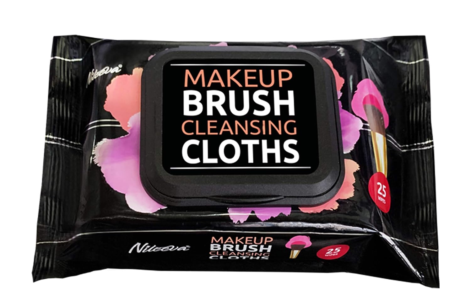 Makeup Brush Cleansing Wipes / Cloths, Quick & Convenient Leaves Your Brush Clean & Fluffy (8 Pack = 200 Wipes)