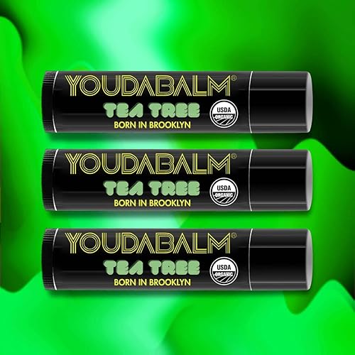 Miniatura 9 de Bálsamo labial orgánico, sabor a árbol de té, hidratante labial 100% natural, certificado por USDA, bálsamo labial para labios secos y agrietados