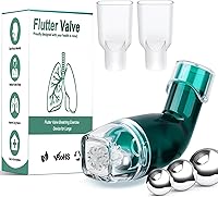 TyeinGo Flutter Valve Breathing Trainer: Adjustable Resistance for Effective Lung Mucus Clearance Device