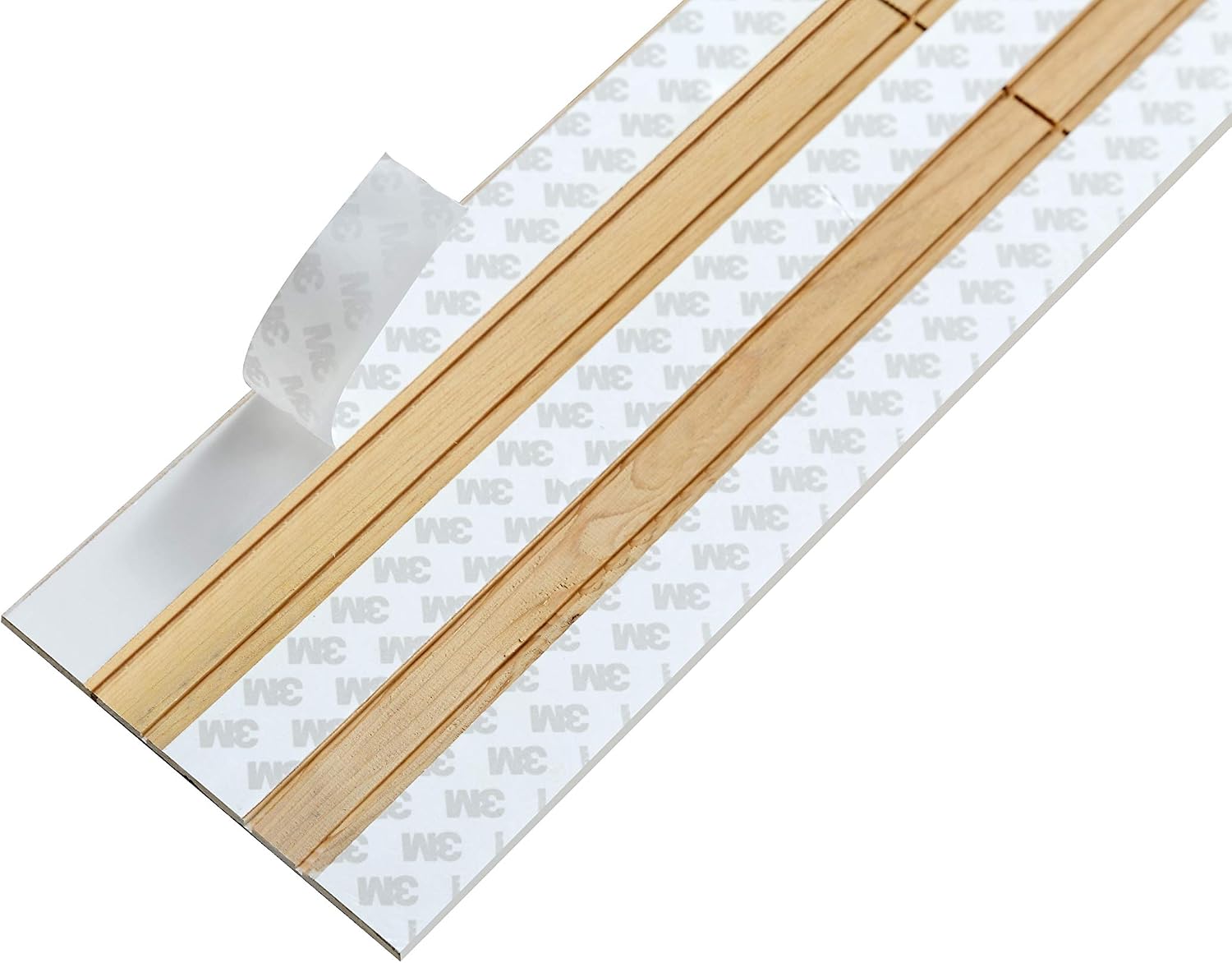 WoodyWalls Peel and Stick Wood Planks | Real Wood Wall Panels | Premium Set of 12 Wood Planks for Walls (19.5 sq. ft.) White, Natural Gray, Old Brown