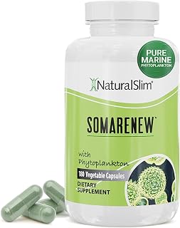 Somarenew Metabolism Booster, Gut Cleanse, Energy Support & Full Body Cleanse Supplement with Marine Phytoplankton (Omega 3) & Black Fulvic Acid Superfood - 180 Vegetable Capsules