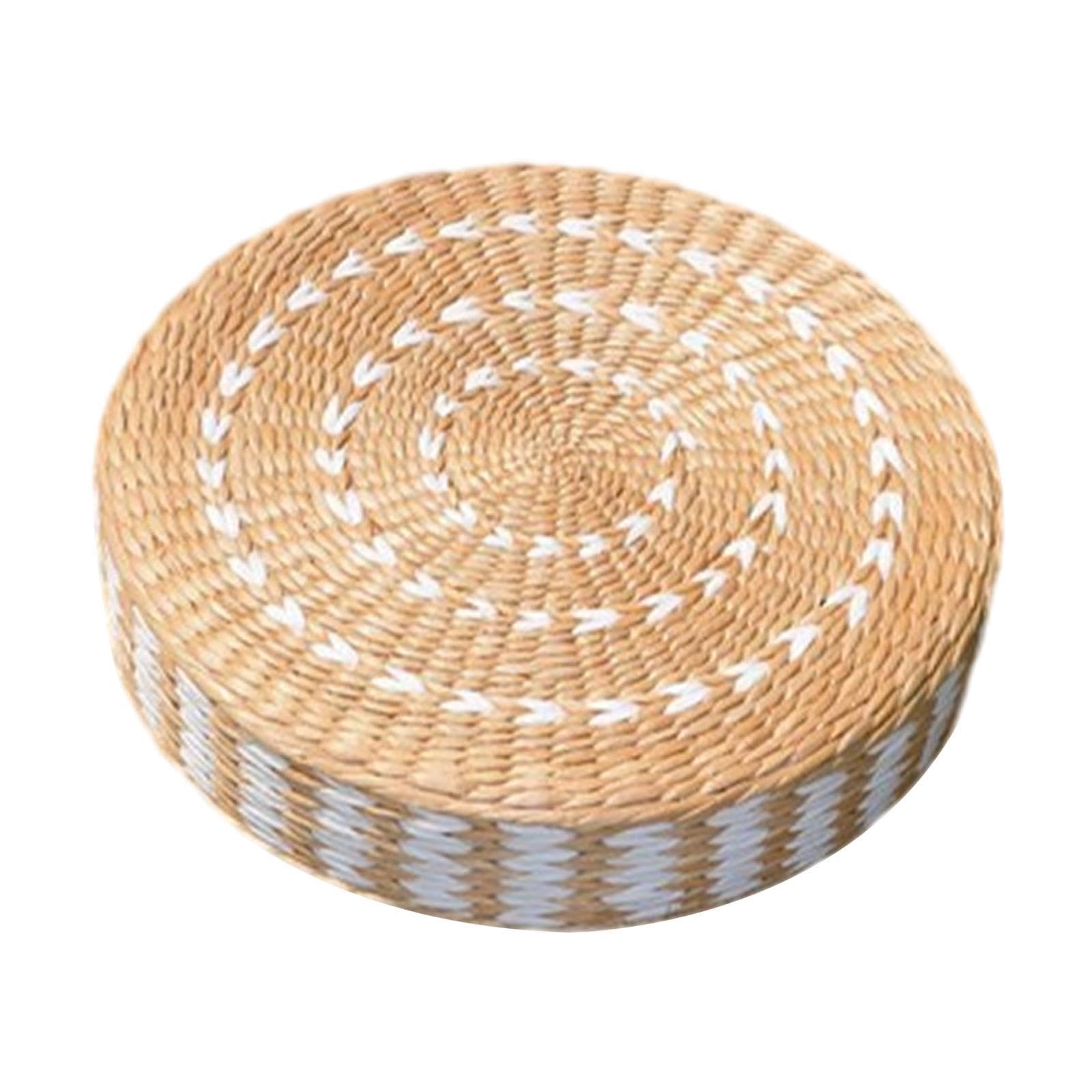 Cojines de Asiento Inteligentes, Cojines Redondos para Silla, cómodos y adecuados para Todo Tipo de Asientos, Redondos de Paja, de meditación, de