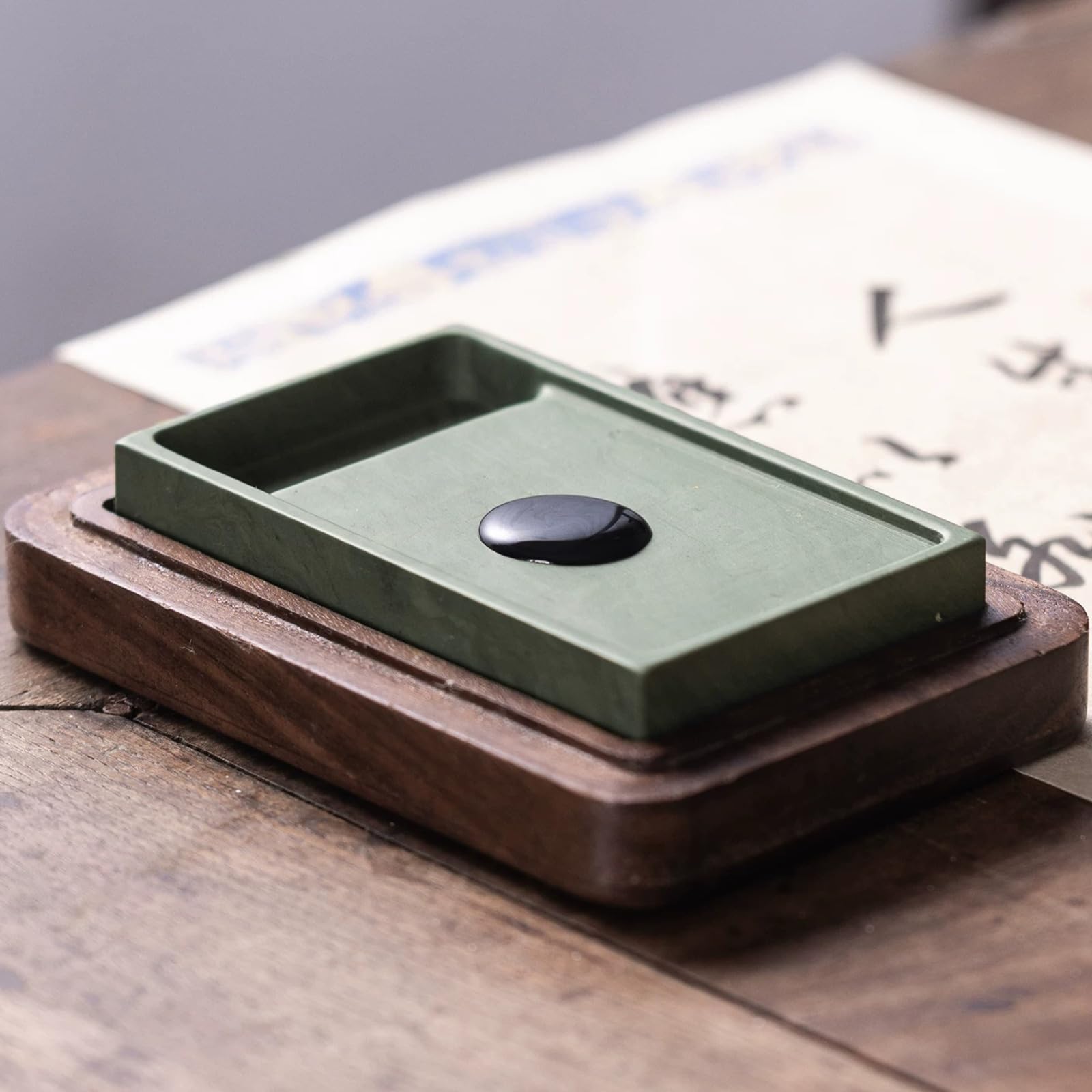Avec coffret cadeau Inkstone pour débutant, 11 cm, fournitures de calligraphie Inkstone