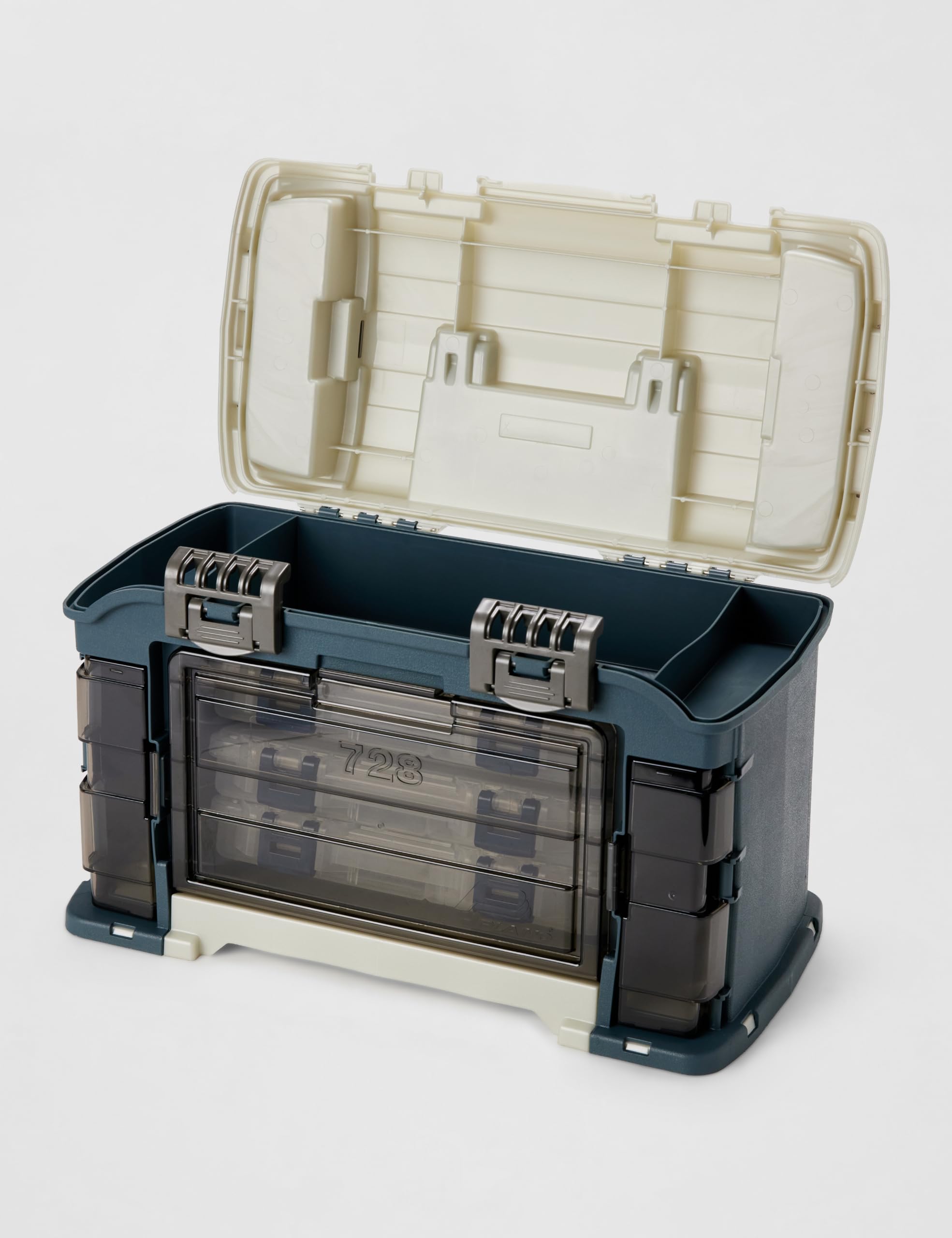 Plano Boîte de rangement coudée 3700 pour matériel de pêche, unisexe, beige/bleu