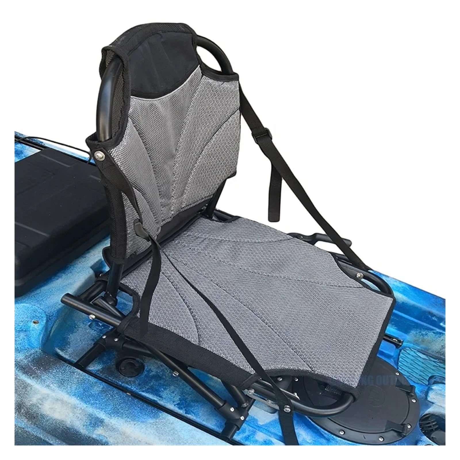 Asiento de Kayak Plegable Ajustable con 3 Asientos y Marco de Aluminio, Ideal for Canoa de Pesca, Kayak Universal y Paddleboard. para Kayak, Canoa