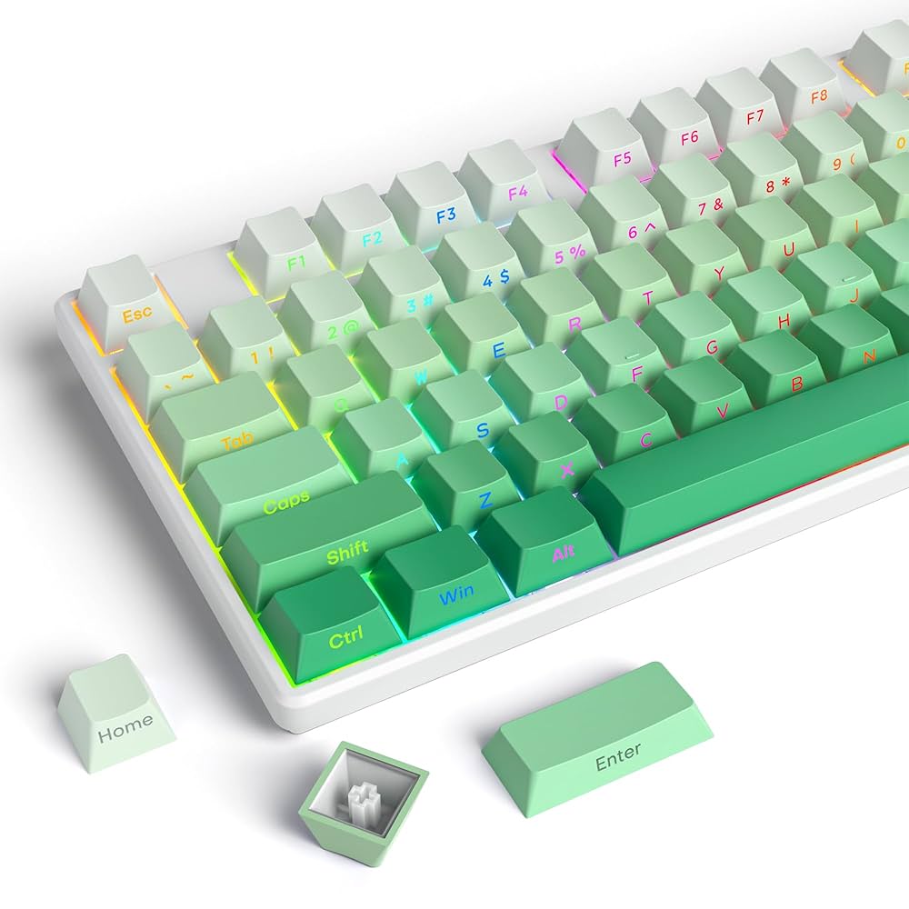 Macデスクトップ Kiyo Low Profile Keycaps - Shine Through Keycaps Keyboard Keycaps