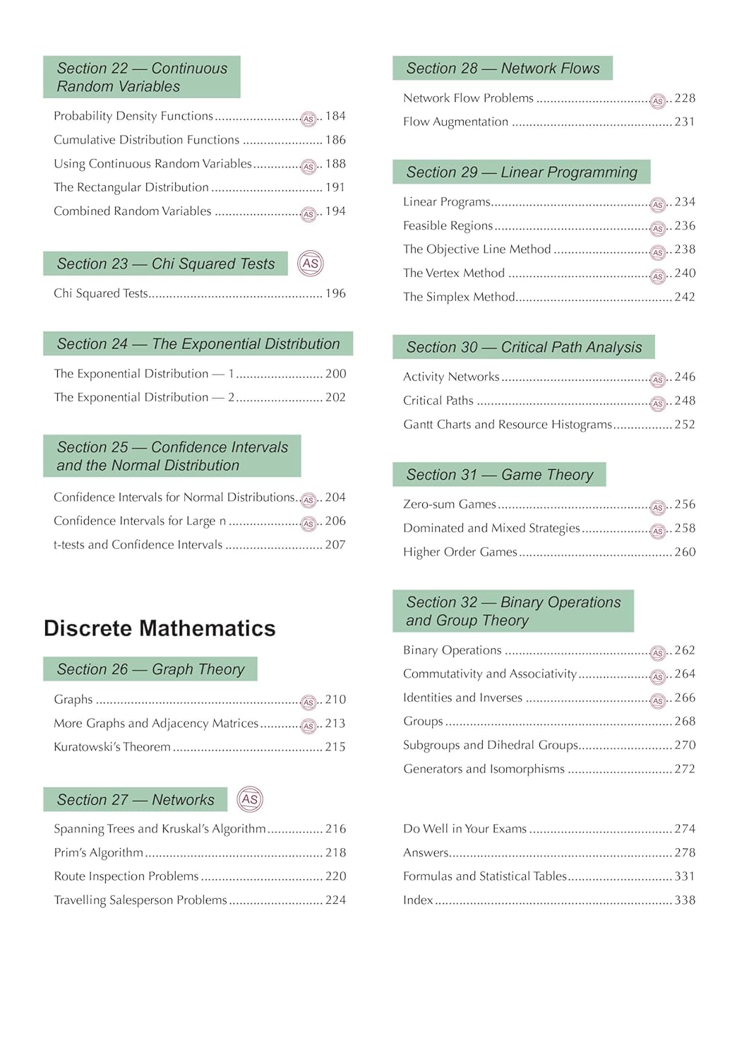 AS & ALevel Further Maths For AQA      Paperback – April 6, 2018