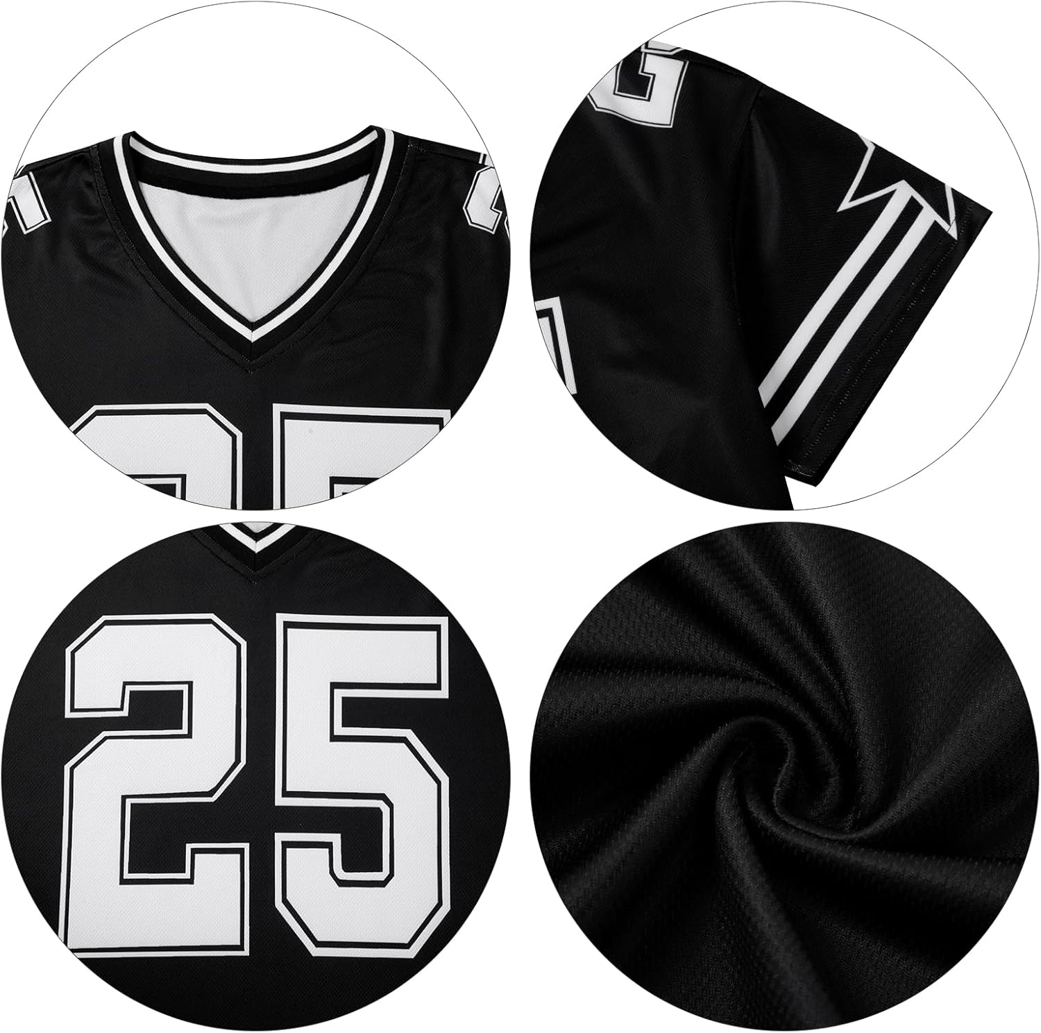 Jersey Shirts for Women Y2k Graphic Tees V Neck Baggy Streetwear Number Oversized T Shirt Summer Tops - Image 5