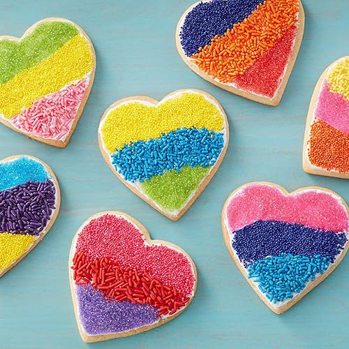 Miniatura 3 de NIPEOR Cristales de azúcar blanco Gránulos comestibles de 4.6 onzas (4.59 oz) para decoración de pasteles y cupcakes, para Navidad y vacaciones,