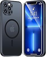 Vista 96 de TAURI Funda magnética 5 en 1 diseñada para iPhone 14 para iPhone 13, [compatible con MagSafe] con 2 protectores de pantalla + 2 protectores de lente