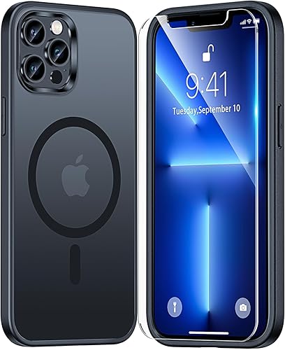 Miniatura 104 de TAURI - Funda a prueba de golpes para iPhone 15 Plus de 6.7 pulgadas, 3 en 1, no se pone amarilla, con 2 protectores de pantalla, protección