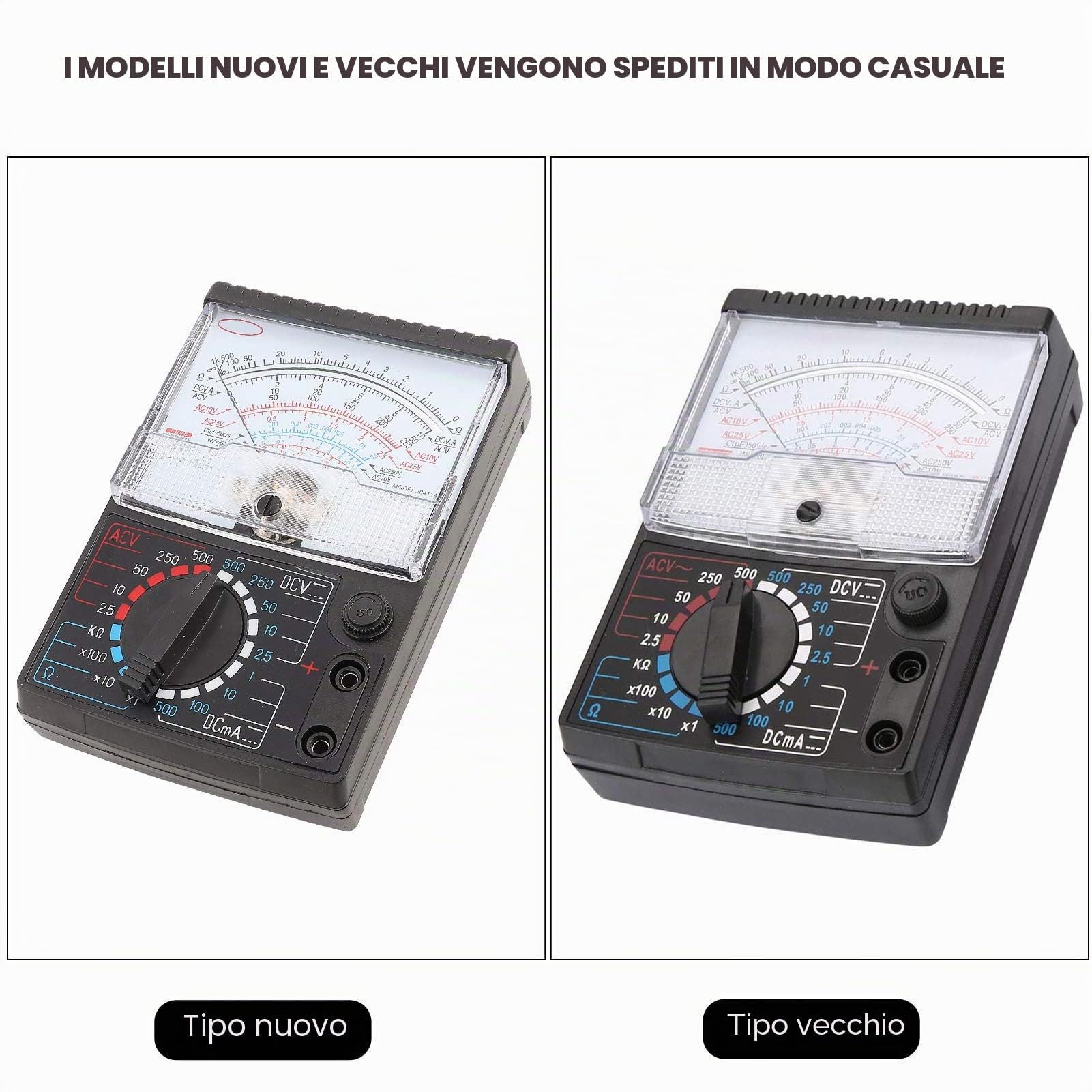 Tester Analogico, Strumento di Test di Resistenza Alla Tensione del Multimetro con Puntatore Analogico AC/DC