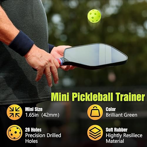 Miniatura 2 de Mini Pickleball Training Balls - Warm Up Pickleball Drills, Enhance Reaction Time & Hand-Eye Coordination  Ideal Gift for All Ages and Skill Level