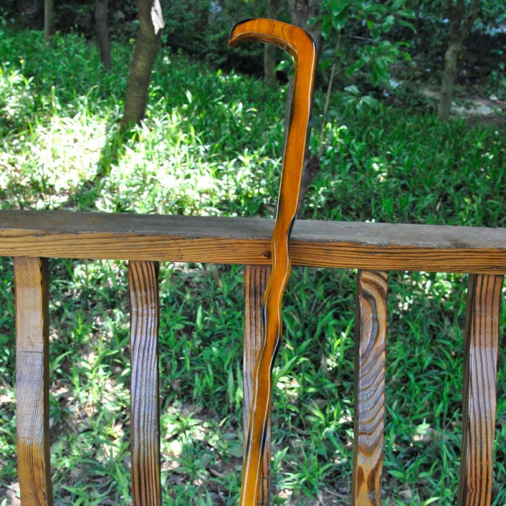 MObyat Andador para Ancianos,Bastón de Madera para Ancianos, bastón de Madera Antideslizante, Mango Largo, Varita de bambú, Regalo, Estilo bambú, Estilo Madera Maciza, práctico