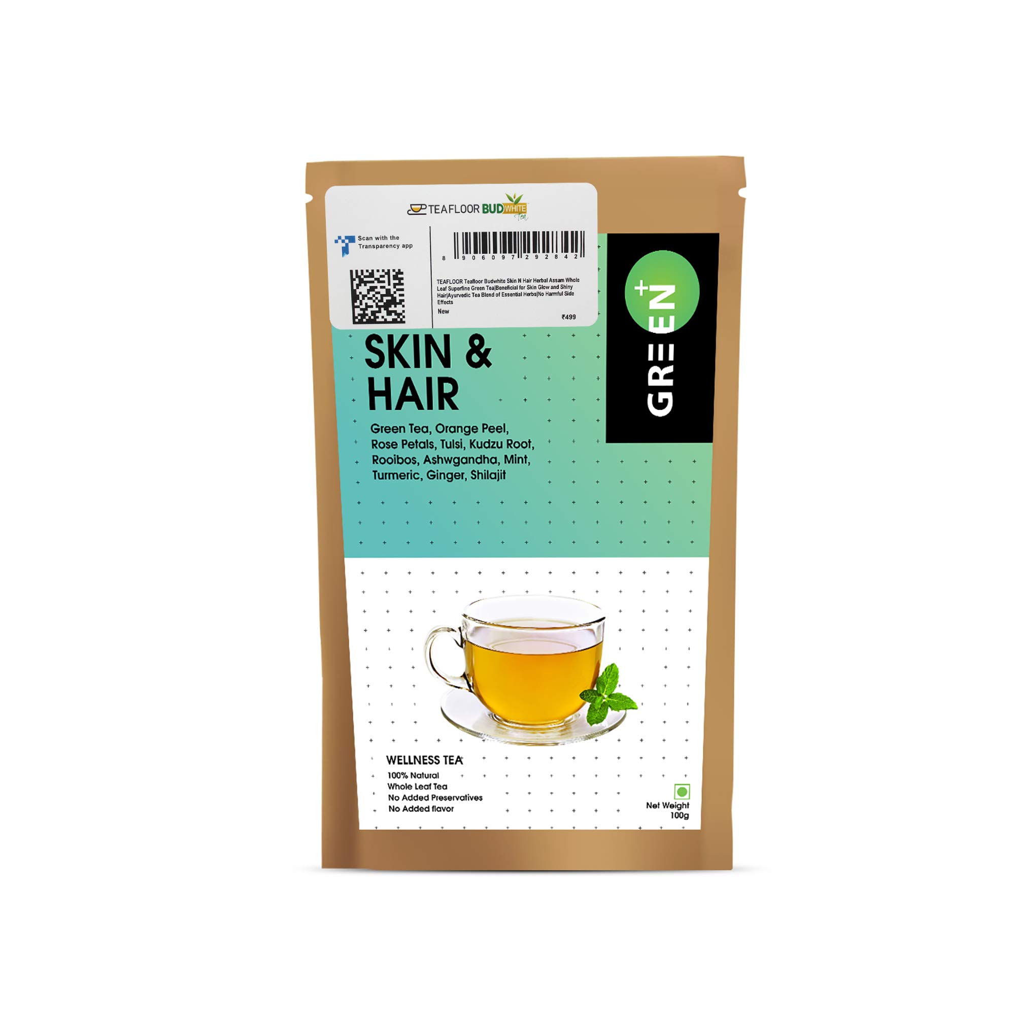 Teafloor Skin and Hair Wellness Tea (B0863B5JXR) Amazon Price History, Amazon Price Tracker