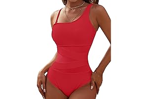 Stunning Red, White, and Blue One-Piece Swimsuit: A Patriotic Poolside Statement