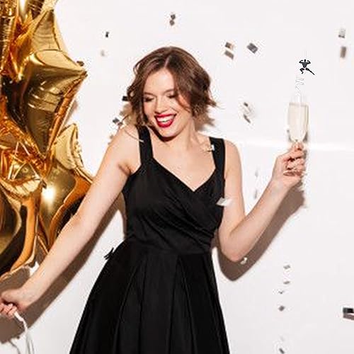 Miniatura 6 de Decoraciones de despedida de soltera  Paquete de 12  Pajitas de plástico reutilizables para despedida de soltero  Pajitas de cristal transparente