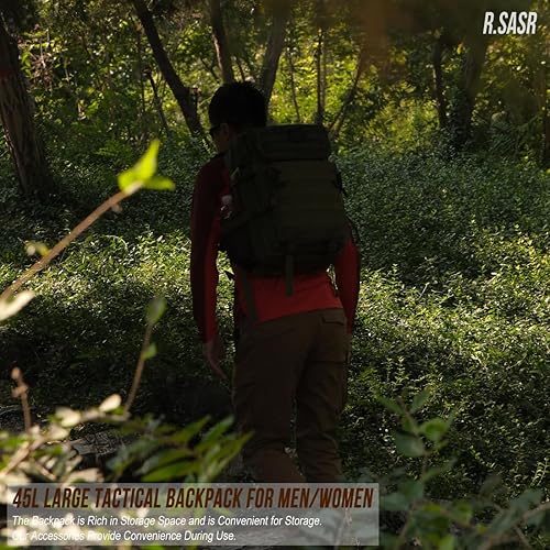 Miniatura 80 de Mochila táctica militar Molle mejorada mochila impermeable militar. Negro