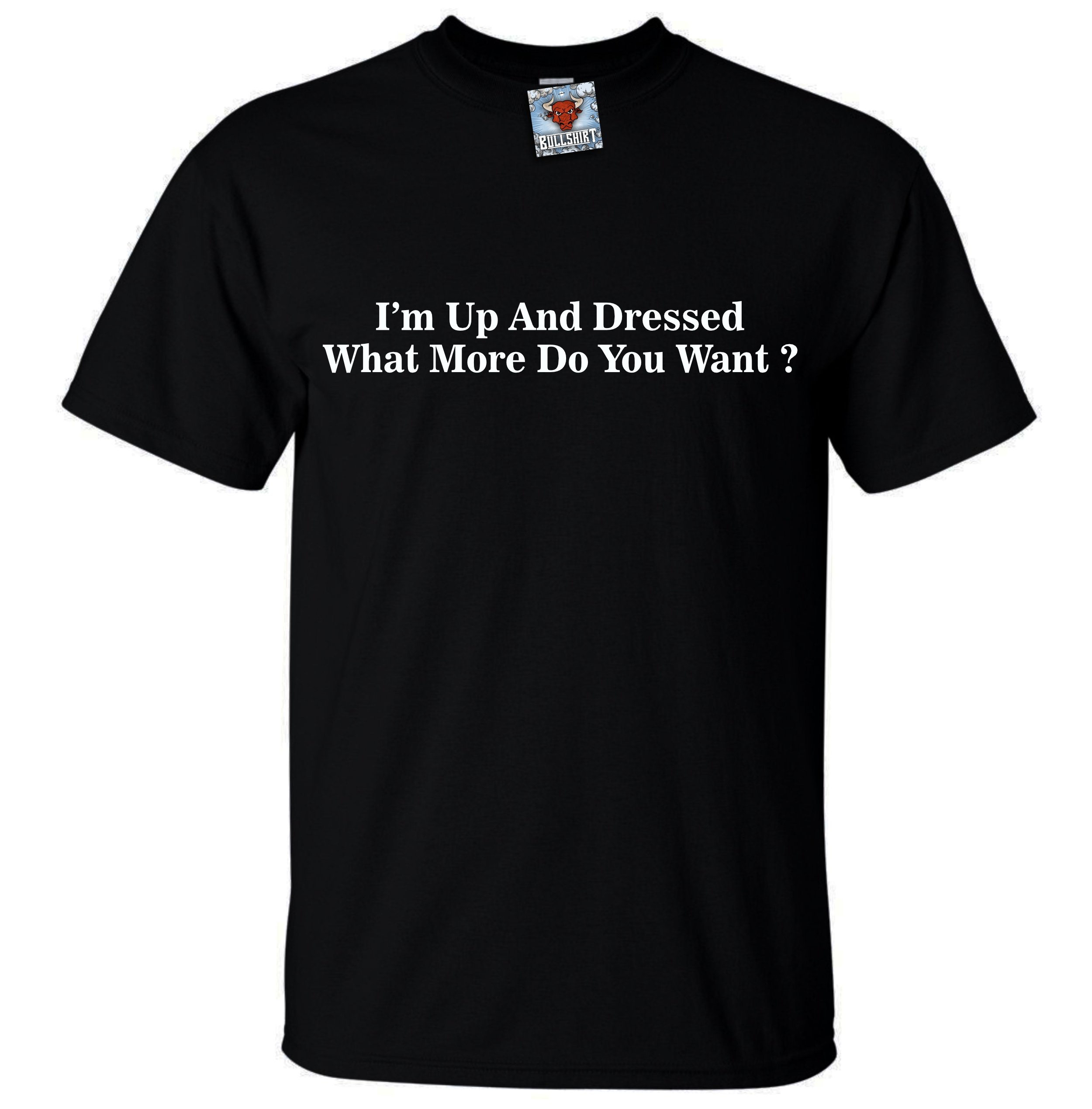 Reality Glitch Men's Black Im Up And Dressed T-Shirt