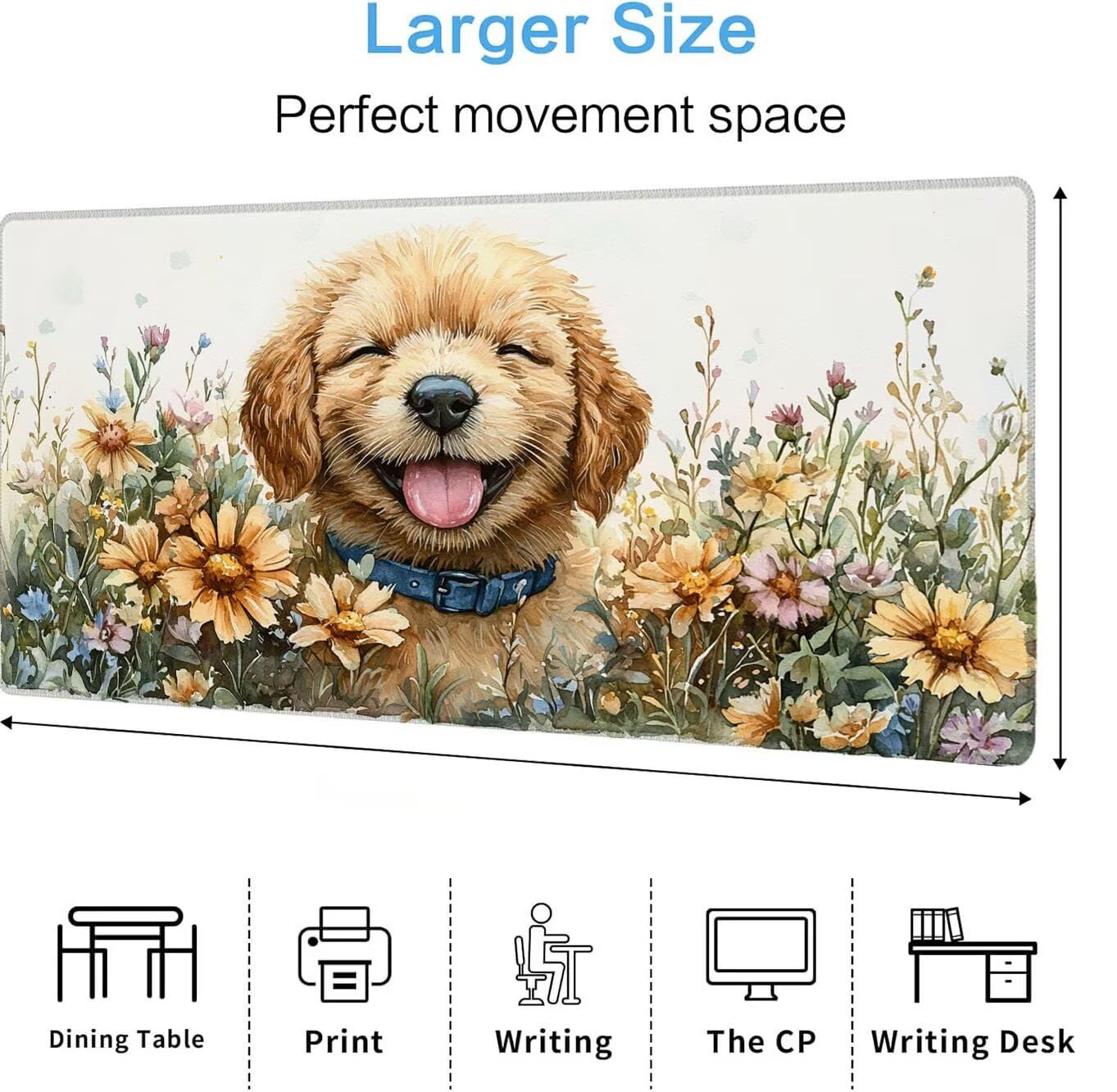 Podkładka pod mysz, podkładka pod mysz XXL 1200 x 600 mm podkładka pod mysz dla graczy, wodoodporna gumowa podstawa, duża podkładka pod mysz do gier na biurko zszyte krawędzie wodoodporna