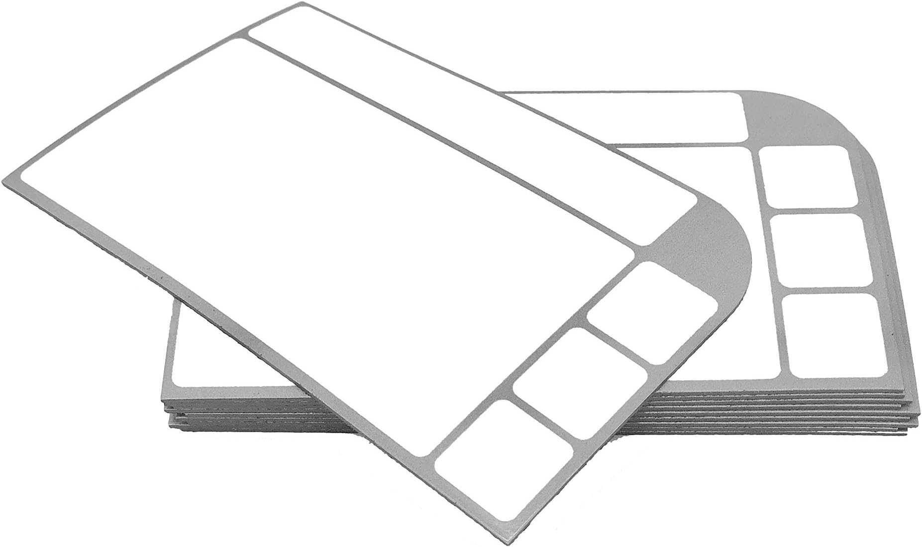 SMILEYBOARD Magnetic Note Cards and Washable for Scrum Board, Kanban Board etc. Pack of 10 Grey