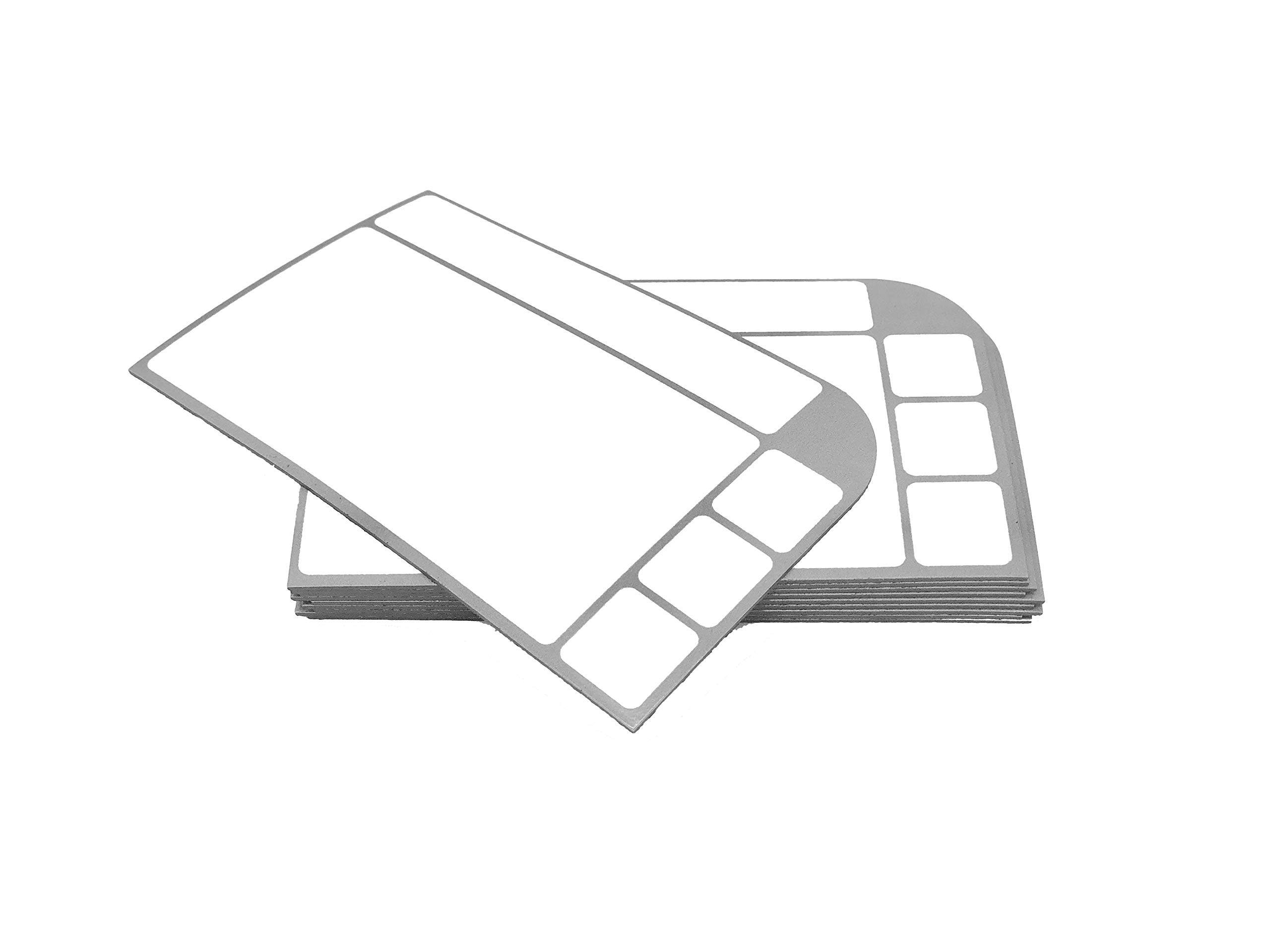 SMILEYBOARD Magnetic Note Cards and Washable for Scrum Board, Kanban Board etc. Pack of 10 Grey