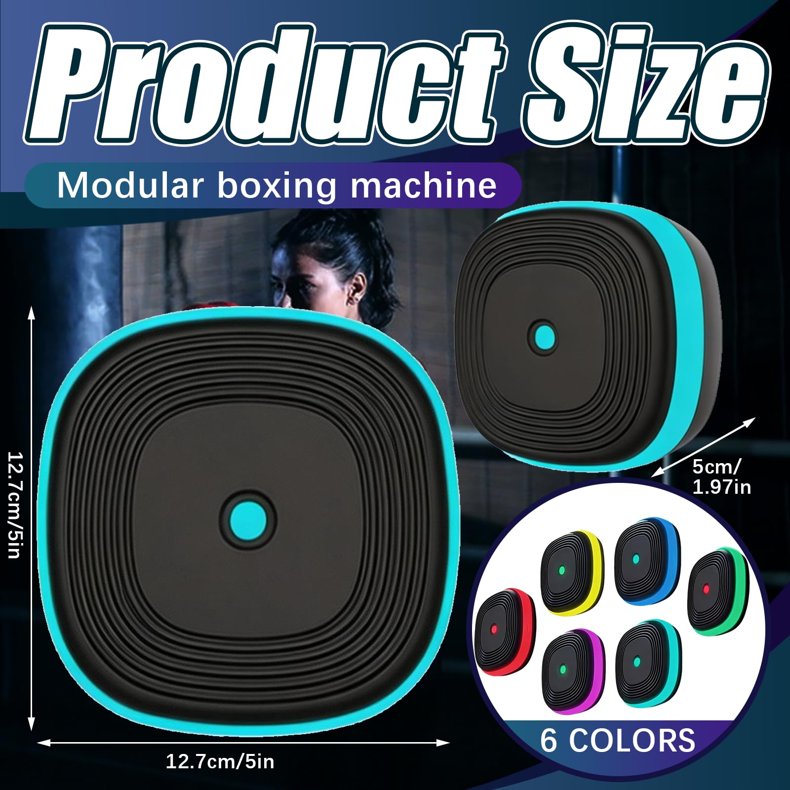 Reaktionstraining Lichter, Reaktionslichter Wandhalterung Music Boxing Machine mit 8 Lampen und 10 Modi Geschwindigkeit Agility Training Lichter für Zuhause Fitnessstudio Büro